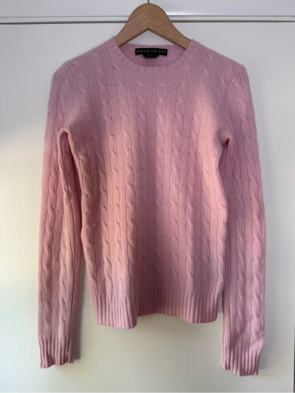 Ralph Lauren Cable Knit 100% Cashmere Sweater Quiet Luxury Preppy Old Money Soft - Picture 3 of 8